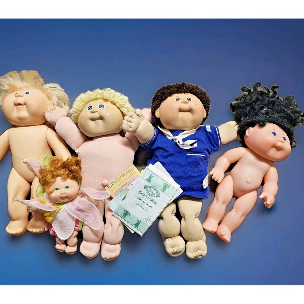 5 DOLL LOT 🌟 Cabbage Patch Kids Boy Sailor MINI FAIRY CPK 🌟 ADOPTION KIT
